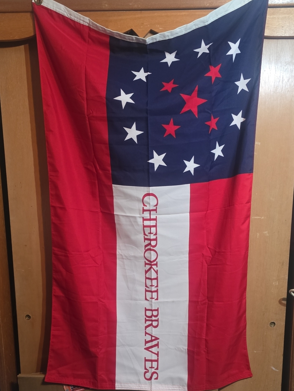 Cherokee Braves Red, White & Blue Historic Flag